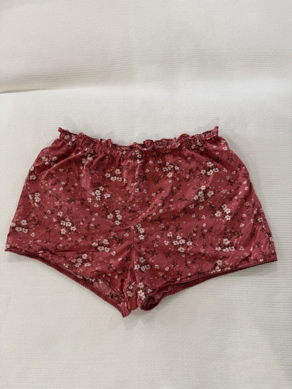 Old Navy Floral Cotton/Modal Blend Pajama Shorts  M Tall